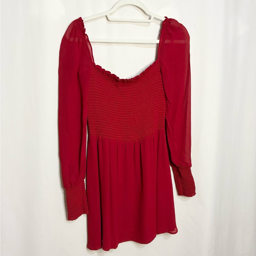 Reformation Kelli Smocked Mini Dress - Picture 5 of 8